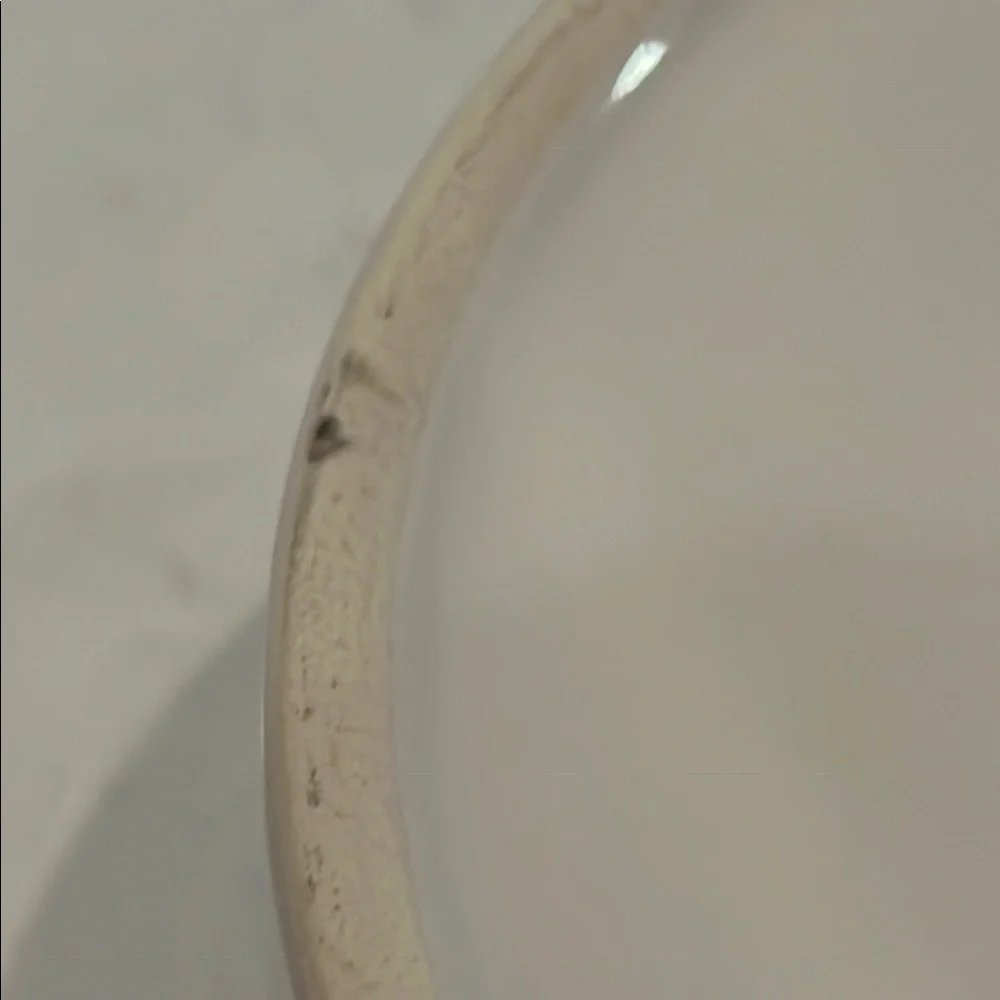 Rae Dunn Pink and White Dogfood Bowl or serving bowl